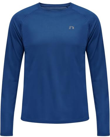 Newline Men's Men CORE Running T-Shirt L/S, Echtes Blau, 2XL