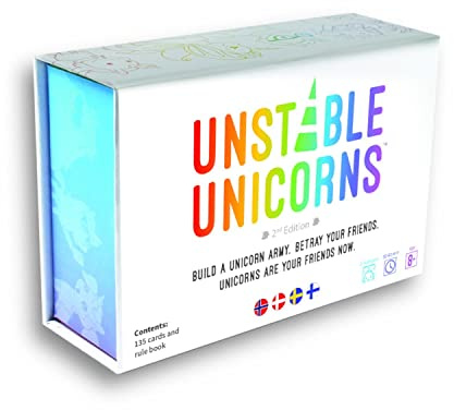 Unstable Unicorns - Kortspel | Partyspel för Vuxna och Tonåringar | Strategiskt Kortspel | Svenska | Danska | Norska | Finska |Ålder 8+ | 2-8 Spelare