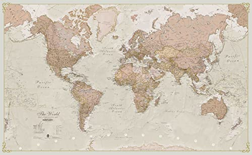 Large Antique World Map (Paper)
