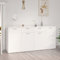 RONGQI Sideboard, Kommode, Kommoden & Sideboards, Schrank Wohnzimmer, Commode, Schlafzimmerkommode, Weiß 160x36x75 cm Spanplatte