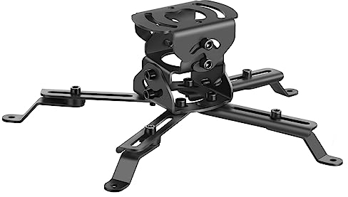 TaoAcc Beamer Deckenhalterung Universal Projektor Deckenhalter Halterung Decke Traglast: 20 Kg mit Kabelführung, Schnelle Installation