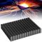 Dissipateur Thermique 150x120x20mm Refroidisseur de radiateur en Aluminium avec Ruban adhésif conducteur Thermique aileron de Refroidissement pour Refroidisseur électronique(Le Noir)