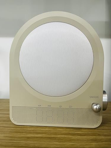 blonbar Sveglia a Luce con Effetto Aurora & 10 Suoni Naturali, Lampada da Notte Regolabile - 2 Svegli, Wake-up Light, Luci per Camera，Luce da comodino dimmerabile all'infinito