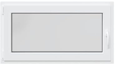 vidaXL Kellerfenster RISOR 110x60 cm Dreh Kipp DIN Links Weiß