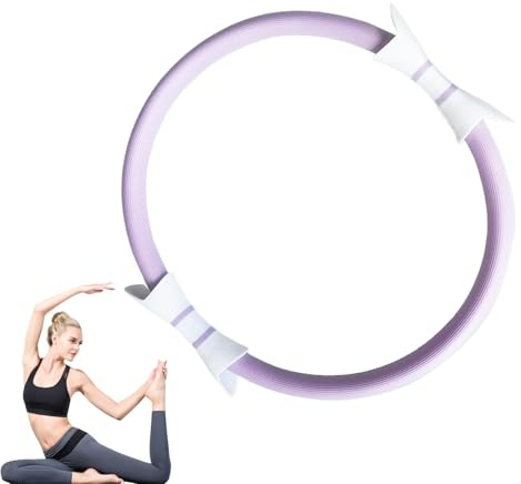 Tewzafiya Anneau de yoga Pilates, tonification 'anneau Pilates,Résistance Pilates Anneau de fitness léger cercle - Accessoires de yoga tonifiant équipement d'exercice sans glissement pour la formation