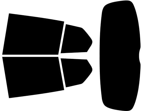 TINTCOM Film Solaire Auto Prédécoupé pour BMW Série 1 F40 5 Portes 2019-... - (05% Noir Fumé Super) - Vitres Latérales Arrière & Lunette Arrière - Ajustement sur Mesure, Protection UV