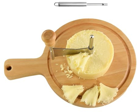 Hitburu Cortador De Queso En Flor | Acero Inoxidable Con Mango - Rizador De Queso Fabricante De Flores Rueda Cortadora,Para Cortes En Forma De Rosa Chocolate Postre Pastelería Hogar Cocina Cafetería