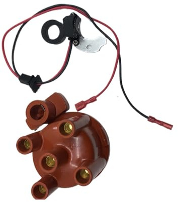 DGHBNP Distributor Adatto per Ford Pinto Adatto per Kit di accensione Elettronica elettrica deistributore Bosch JFU4 con Cappuccio e rotore distributore Distributore di accensione