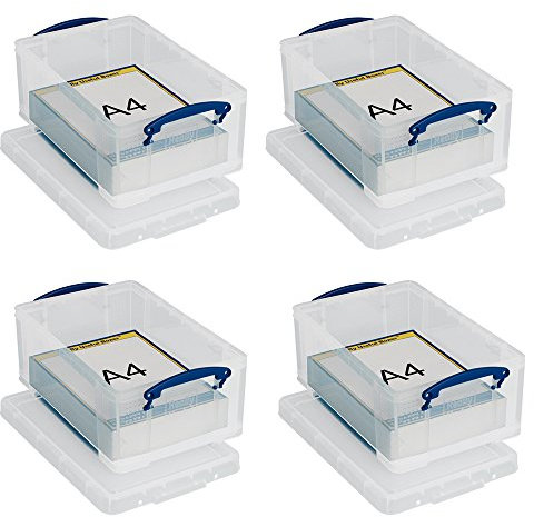 4 x 'REALLY USEFUL STORAGE BOXES' 9 LITRE