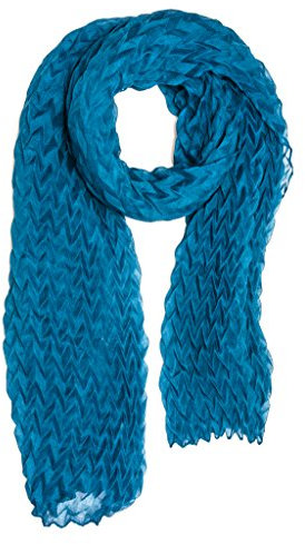 Bohomonde Claire Schal Plissee Chevron Schal - Blau - Einheitsgröße