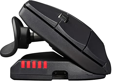 Contour Unimouse | Preisgekrönte ergonomische Maus mit Daumenauflage | Wiederaufladbare, kabellose Maus | Vertikale Maus für Linkshänder| Anpassbarer Winkel (35-70 Grad) | 6 Tasten | Für Windows + Mac