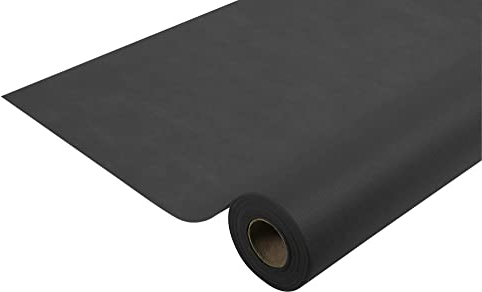 Pro Nappe Tischdecke R782521I Einweg-Tischdecke aus Spunbond-Vlies Länge 25m Breite 1,20m (pro Rolle) Farbe Schwarz Reißfestes, wasserabweisendes und abwischbares Material