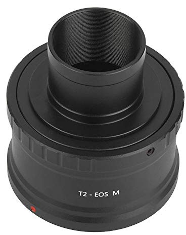 Diyeeni Adattatore per Obiettivo con Attacco T2 EOS-M, Adattatore per telescopio da M42 a 1,25 Pollici, Adattatore per Anello a T per Fotocamera Canon EOS