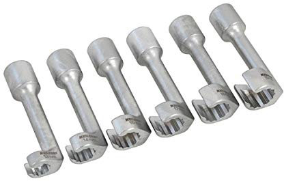 Neilsen Tools CT3954 6PC Fuel Injector Line Socket Set – 12mm to 19mm – 1/2 Inch Drive Size – Ideal for Diesel Engines and Equipped with Storage Case