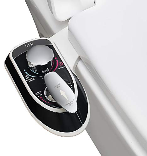 Bidet Attachment for Toilet-Self Cleaning Dual Nozzle Fresh Water Spray Cold or Warm Water Non-Electric Bidet Toilet Seat Attachment