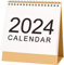 Schreibtischunterlagen-Kalender, September 2023 – Dezember 2024, Monatsplaner, Tagesplaner, Schreibtischkalender, akademischer Jahresplaner für Schule, Büro, Zuhause, Doppeldraht, 21,8 x 17 cm (D)