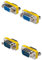 DIGITUS Set: D-Sub 9 Gender-Changer - Adaptateur - Connecteur Femelle à 9 Broches - RS-232 - RS-485 - TTL - boîtier métallique - 2X (Femelle à Femelle) - 2X (mâle à mâle)