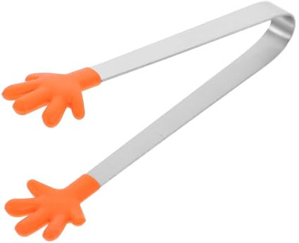 PHENOFICE Pinza in Silicone Per Cubetti Ghiaccio Pinza in Acciaio Inossidabile Per Alimenti