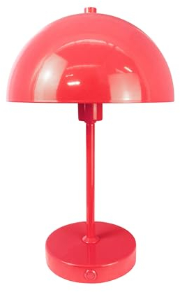 Dyberg Larsen Stockholm Tischlampe 2.0 Shiny Melon | Wiederaufladbare Schreibtischlampe | Nachttischlampe mit 6 Stunden Akkulaufzeit | Leselampe für den Innen und Außen | LED Lampe in Dänischen Design