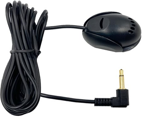 SPTSSWET 3.5mm Car Microphone Compatible with Alpine JVC Sony Jensen Kenwood for Car Vehicle Head Unit Audio Stereo Radio GPS DVD with 3m Cable, Plug and Play