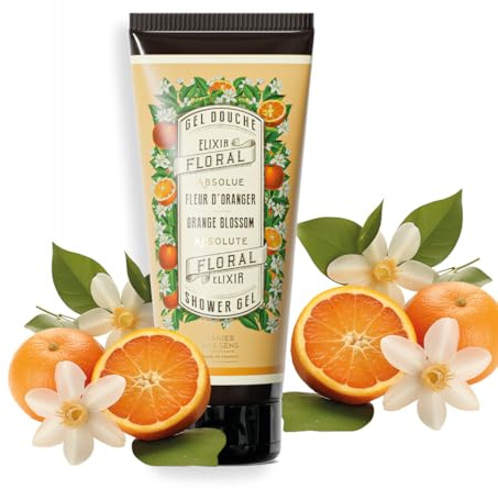 Panier des Sens - Orange Blossom Natural Shower Gel - Moisturizing Shower Gel - with Olive Oil - 95% Natural Ingredients - Made in France - 200ml