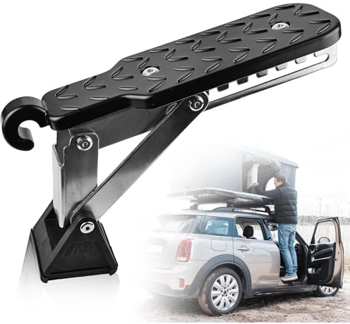 Pédale de Porte de Voiture, Marchepied de Porte de Voiture, Pédale Porte Voiture Pliable, Pédale De Crochet De Véhicule, Pédale Crochet Porte, Porte Sécurité Toit pour Voiture Camion Caravane SUV