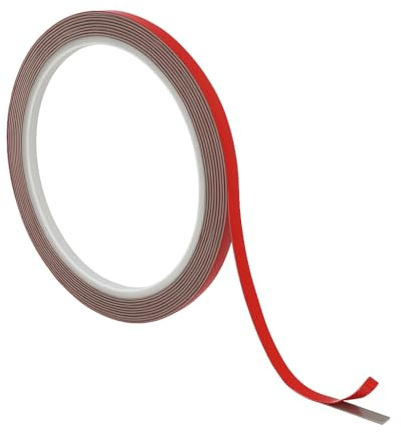 3m X 5mm Nastro Biadesivo Extra Forte,Adesivo Acrilico Ad Alta Viscosità, Biadesivo Forte per Superfici Metalliche, Legno, Plastica E Materiali Compositi, Fissaggio Durevole E Impermeabile