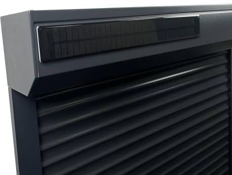VOLL® Solpanel smart för rullgardiner/markisdrift – minigenerator för elektrisk rörmotor/rullgardinsmotorsystem – liten och effektiv – 4,8 watt, 16 V