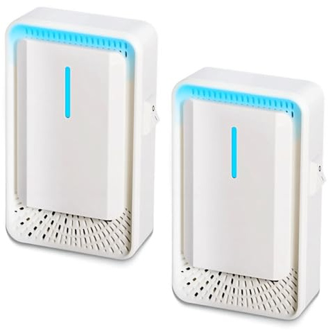 2 Pack Air Purifier Plug In,Filterless Mobile Air Ionizer,Negative Air Ionizer for Home Use,Quiet Operation Air Freshener for Home,Kitchen,Office,Portable Mini Air Cleaner for Pets,Smoke Dust,Odor