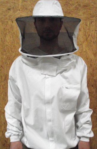 Förster-Fellnest Qualitäts Imkeranzug: Imkerjacke mit Abnehmbarer Haube und Reißverschluss von YKK in der Größe L (54/56)