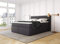 Betten Jumbo King Boxspringbett 180x200 cm 7-Zonen TFK Härtegrad H2 und Visco-Topper | Farbe Anthrazit | div. Größen verfügbar
