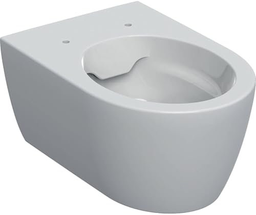 Geberit iCon WC suspendu, chasse deau basse, sans rebord, forme fermée, 6l, 501661, Couleur: Blanc