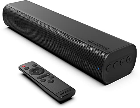 Sound Bars for TV 16-inch, Cinematic TV Sound Bar with Impactful Bass, Bluetooth Soundbar for TV with Remote Control, Wall Mountable TV Speakers Sound Bar Work with Traditional or Smart TV