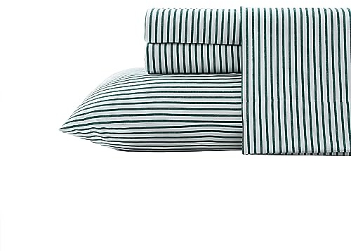 Nautica - Juego de sábanas Queen, Juego de Ropa de Cama de Franela cepillada, decoración Suave y acogedora para el hogar (Harmead, Queen)