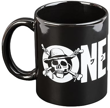 One Piece Tasse Live Action Netflix Realverfilmung schwarz/weiß, bedruckt, 100% Keramik, Fassungsvermögen ca. 315 ml.