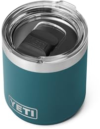 YETI Rambler 10 oz Stackable Lowball 2.0, Vacuum Insulated, Stainless Steel with MagSlider Lid, Agave Teal, 21071502559