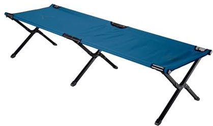 Grand Canyon Alu Feldbett Topaz M/L Camping Liege Gäste Klapp Bett Groß 150 kg Medium - Dark Blue