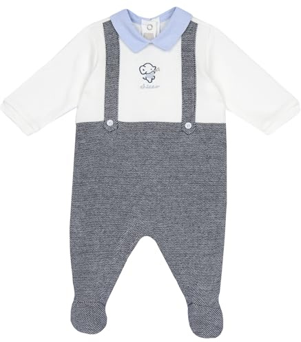 Tutina Bimbo 0-24 in Morbido Cotone con Comoda Apertura a Patello FW25 253