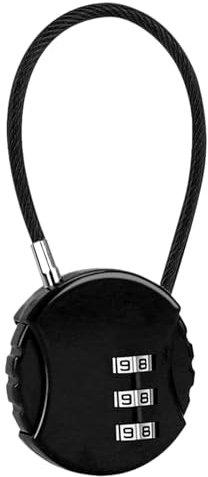 Cadenas à code avec code – Petite serrure à combinaison ronde | Accessoires de sac à dos de voyage légers, serrure à combinaison Durable à 3 chiffres pour porte en fer, bagages, boîte à outils, étui