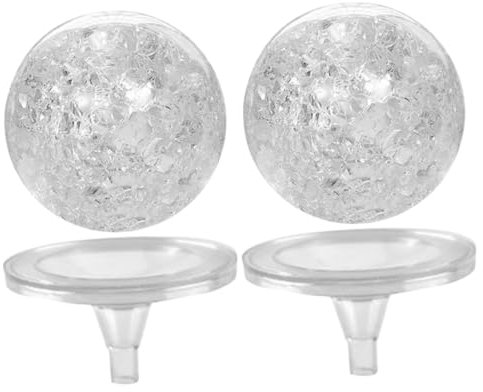 VANZACK 1 Jeu Ensemble Porte-balles à Bulles Boule de Fontaine à Eau Boule de Gomme décor Fausse Plante Mini Goodies Noel Parure Noel Boule de Verre orne Support Boule de Verre Plastique