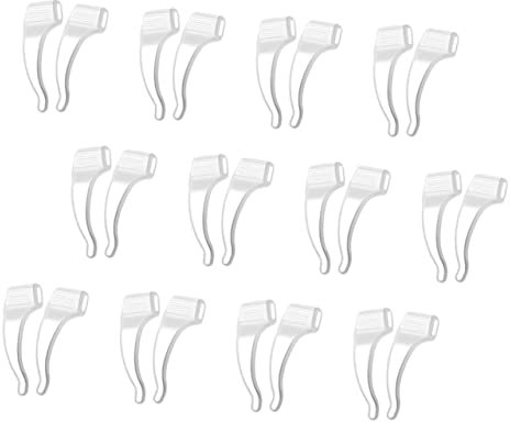 WRITWAA 1 Set Copertura Antiscivolo Per Occhiali Prese Per Le Orecchie Degli Occhiali Per Uomo Os Sunglasses Bicchieri Ganci Per Occhiali Antiscivolo Per Occhiali Transparent 12 Paia
