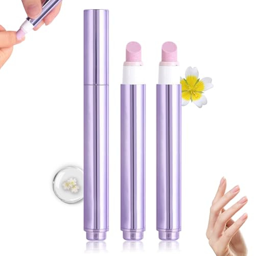 3-in-1 Cuticle Oil Pen,Cuticle Pusher Nail Oil Pen with Ceramic Tip,Dry & Damaged Nails,Nail Cuticle Remover Pen,for Moisturize Strengthen Nails(2PCS)