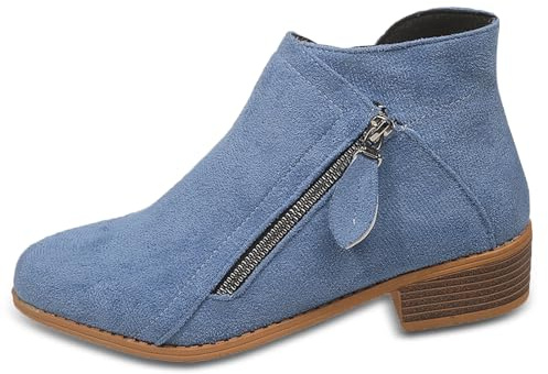 Sunporx Femmes Daim Bottines Classiques
