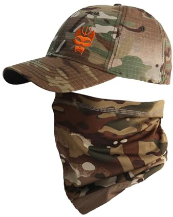 Seal Team Tactical Baseball Cap,Snapback Stretchable Hat Running/Fishing Camouflage Full Back Cap and Scarf (1,Large)