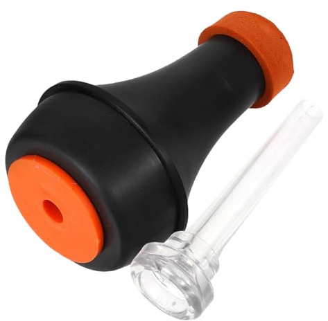 FOMIYES Silenciador Accesorio de Práctica de Abs Ligero de Trompeta con Boquilla Transparente para Reducción de Sonido para Adecuado para Trompetistas y Músicos Profesionales