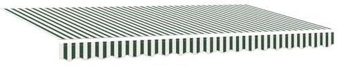 Xhnifbn Tenda da sole retrattile verde, 400 x 200 cm, con braccio articolato, per terrazza e balcone, tenda da parete manuale con robusto telaio in alluminio e rivestimento in tessuto, per il giardino