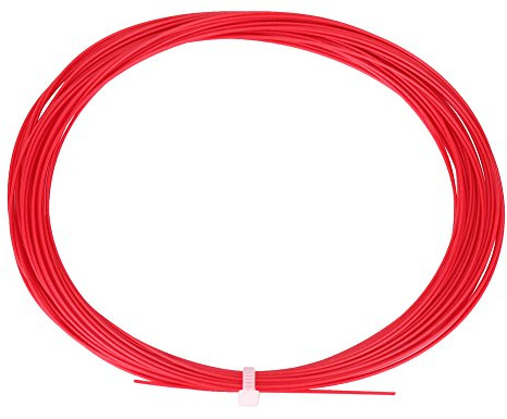 Mimdixy Corda per Racchetta, Corda per Racchetta da Badminton da 10 m, Nylon ad Alta flessibilità Linea per Racchetta da Badminton Linea di Ricambio per Racchetta per Allenamento di (Rossa)