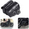 1 Paar Motorrad Satteltaschen Leder Abnehmba wasserdichte Schwarz Universal für Harley Motorrad Satteltasche Triangle Bag Kit