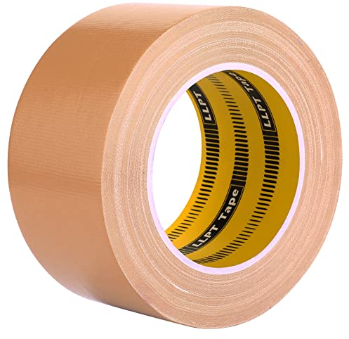 LLPT Duct Tape Premium Grade Fabric Gaffer Tape 60MM x 30M x 0.23MM Residue Free Strong Adhesive Color Brown(DT241)