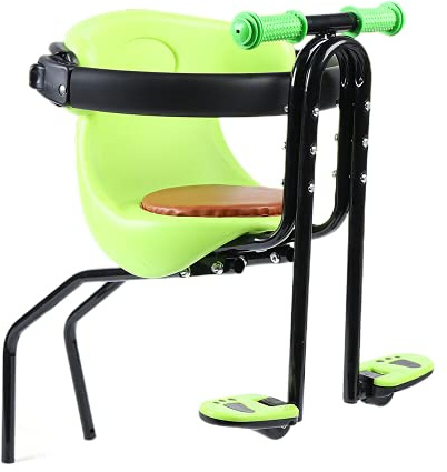 Futchoy Baby Bike Seat, Universal Front Mount Bike Child Seats Safety Seat for Bikes Kids Safety Carrier Front Seat,Suitable for Children Aged 8 Months to 4 Years (Green)